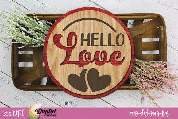 3D Valentines Round Signs SVG Bundle: 3D SVG & Shapes for Real Projects
