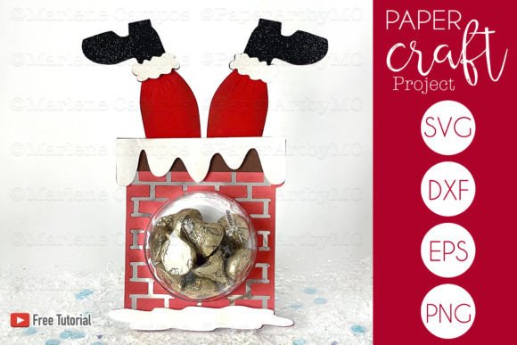 Cut Files Santa Claus Candy Holder