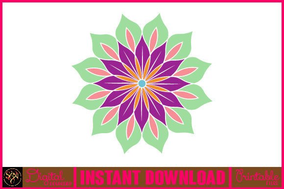 Mandala 3D Layered SVG Cut File-102: Graphics for Crafts & Creative Brands