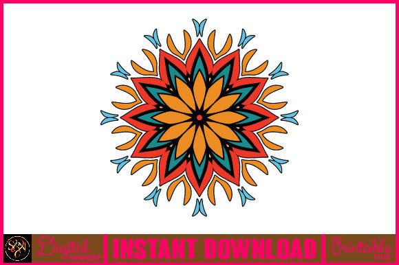 Mandala 3D Layered SVG Cut File-105: Graphics for Crafts & Branding