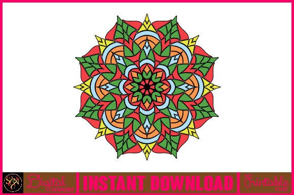 Mandala 3D Layered SVG Cut File-106