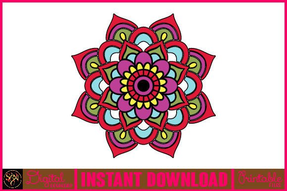 Mandala 3D Layered SVG Cut File-108: Graphics for Crafts & Creative Brands