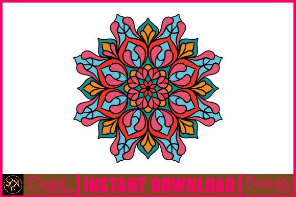 Mandala 3D Layered SVG Cut File-114: Graphics for Crafts & Content