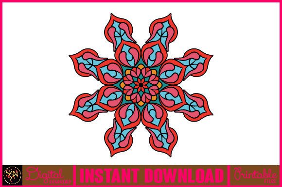 Mandala 3D Layered SVG Cut File-125: Graphics for Crafts & Creative Brands