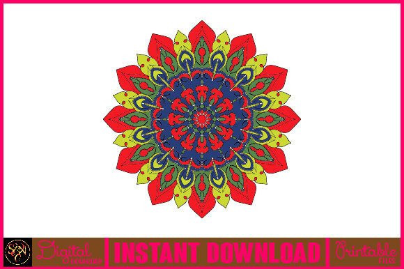 Mandala 3D Layered SVG Cut File-142: Graphics for Crafts & Creative Brands