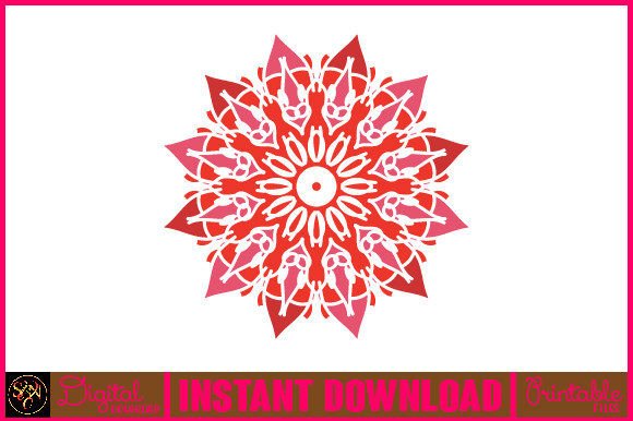 Mandala 3D Layered SVG Cut File-144: Graphics for Crafts & Creative Publishing