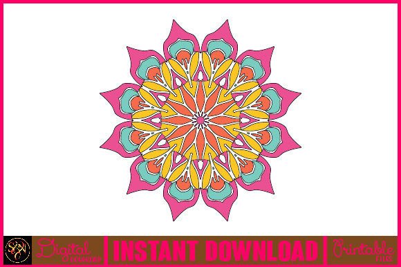 Mandala 3D Layered SVG Cut File-187: Graphics for Crafts & Creative Brands