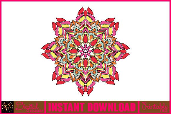 Mandala 3D Layered SVG Cut File-197: Graphics for Crafts & Content