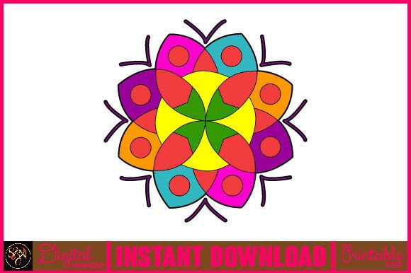 Mandala 3D Layered SVG Cut File 23: Graphics for Crafts & Creative Brands