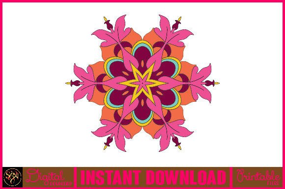 Mandala 3D Layered SVG Cut File-34 for Crafts & Graphics