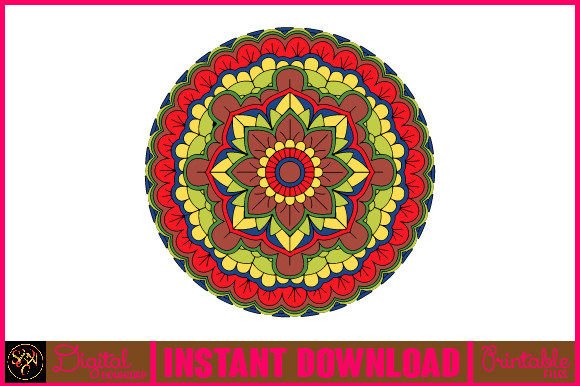 Mandala 3D Layered SVG Cut File-70: Graphics for Crafts-Driven Branding