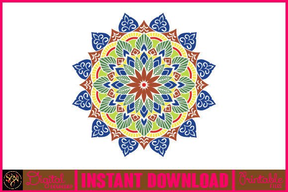 Mandala 3D Layered SVG Cut File-82: Graphics for Crafts
