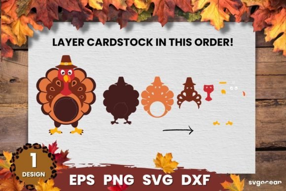 Turkey Candy Holder: 3D SVG & Shapes for Seasonal Branding